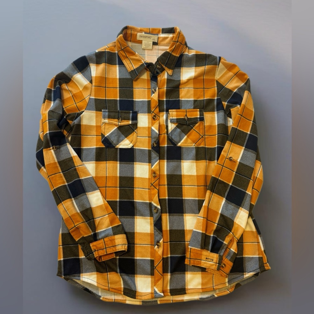 Girls Flannel Button Down